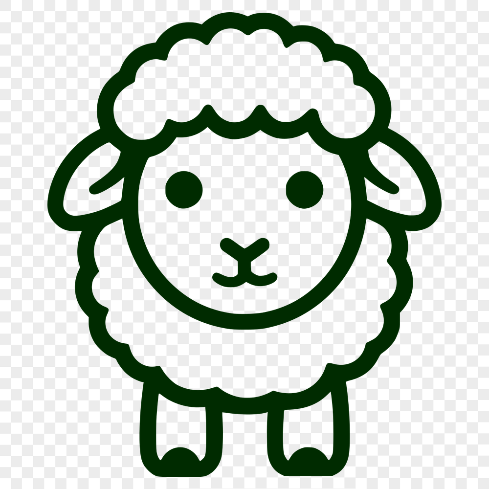 Artistic Sheep SVG, PNG, PDF And DXF Files