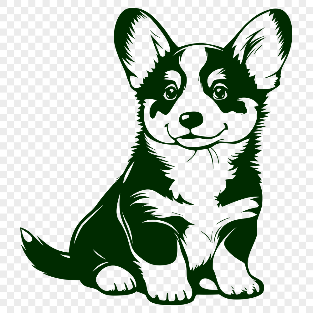 Artistic Welsh Corgi - For Laser Cutter Project