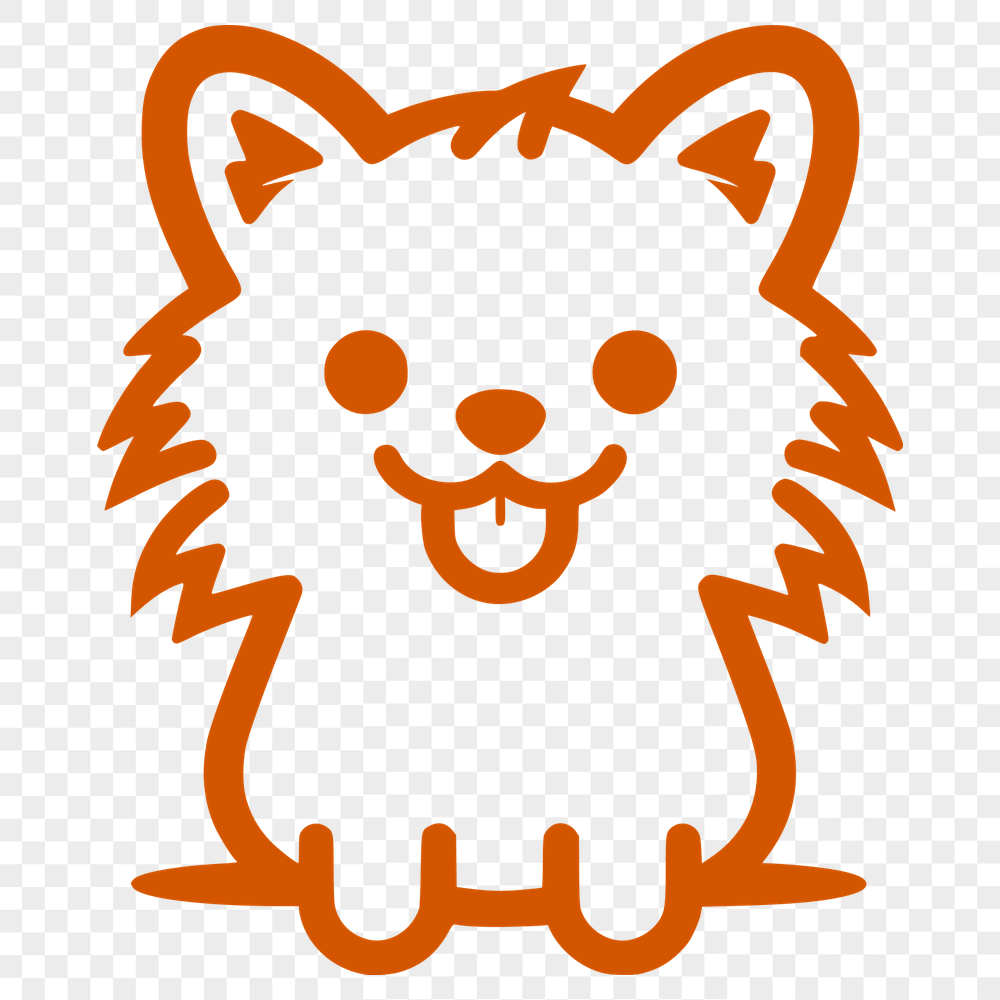 Cute Pomeranian DXF