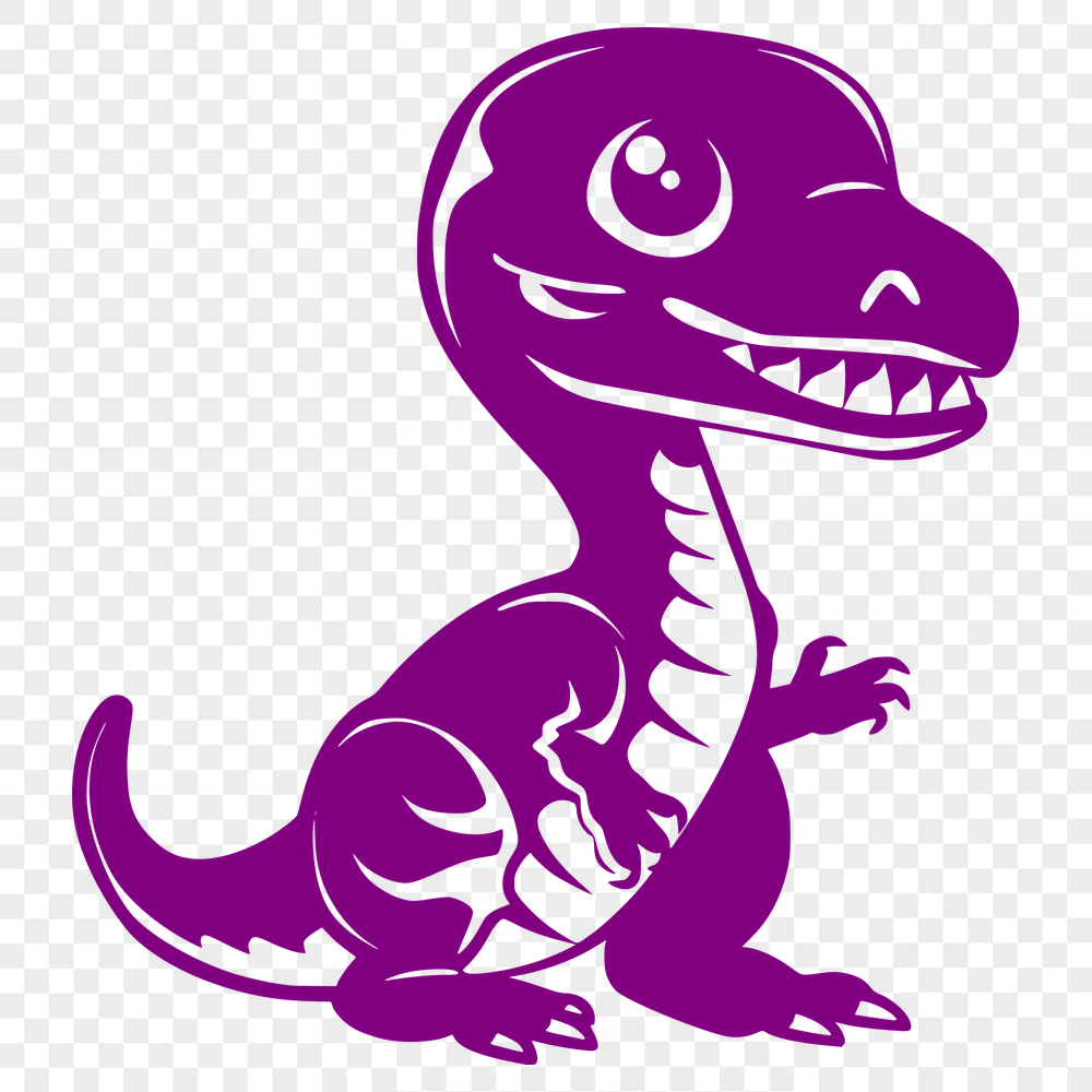 Artistic Baby Dinosaur SVG