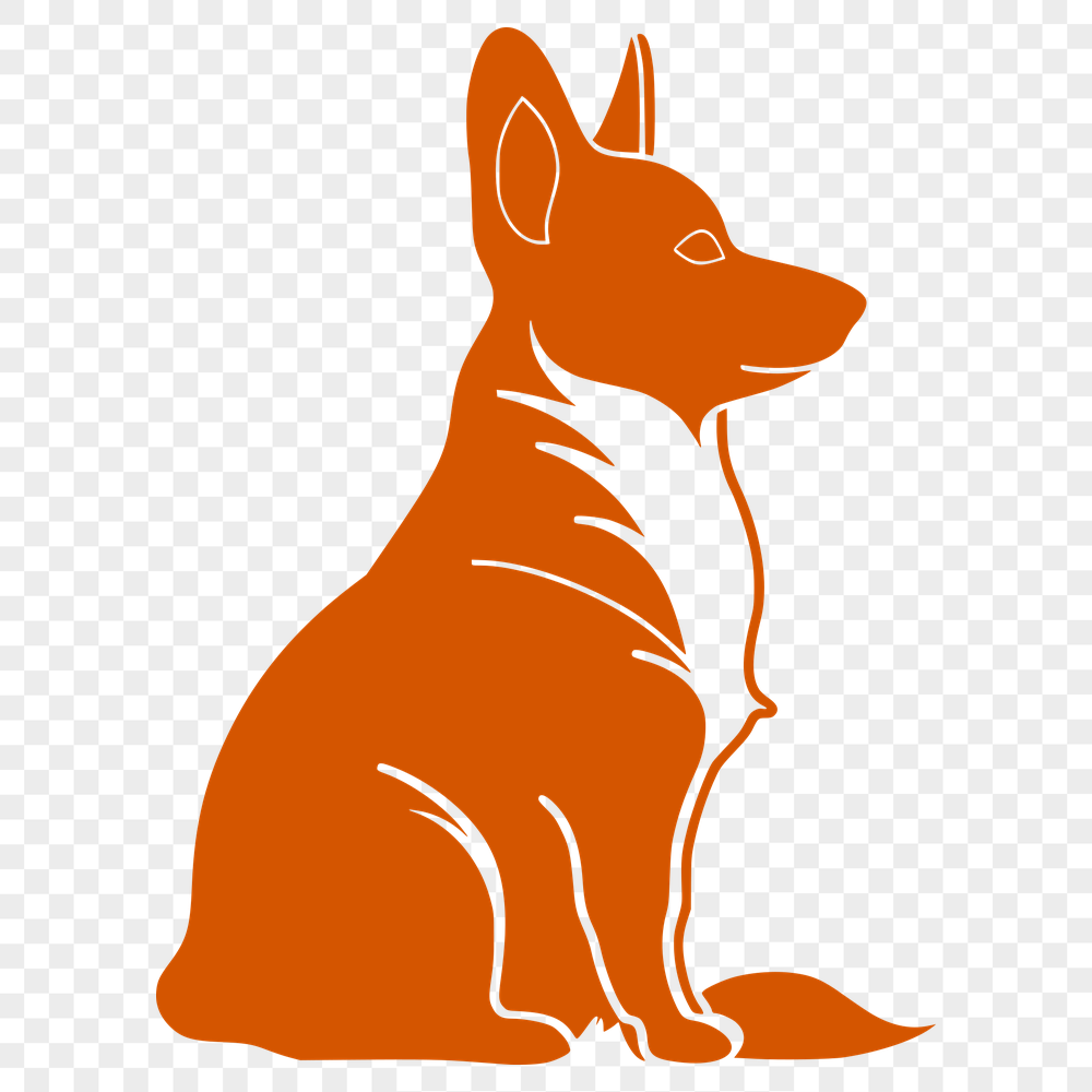 Sitting Corgi - PNG