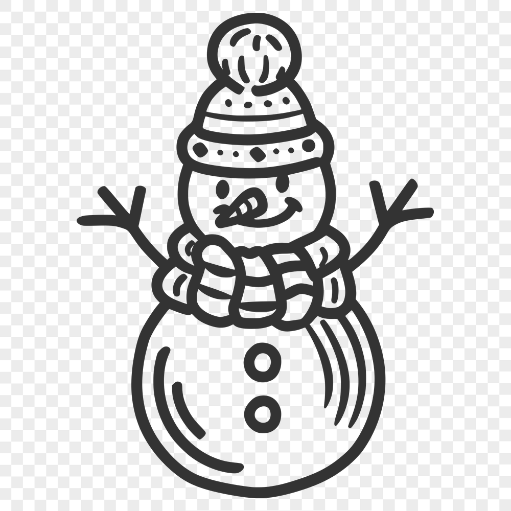 Free Snowman - Vinyl DXF