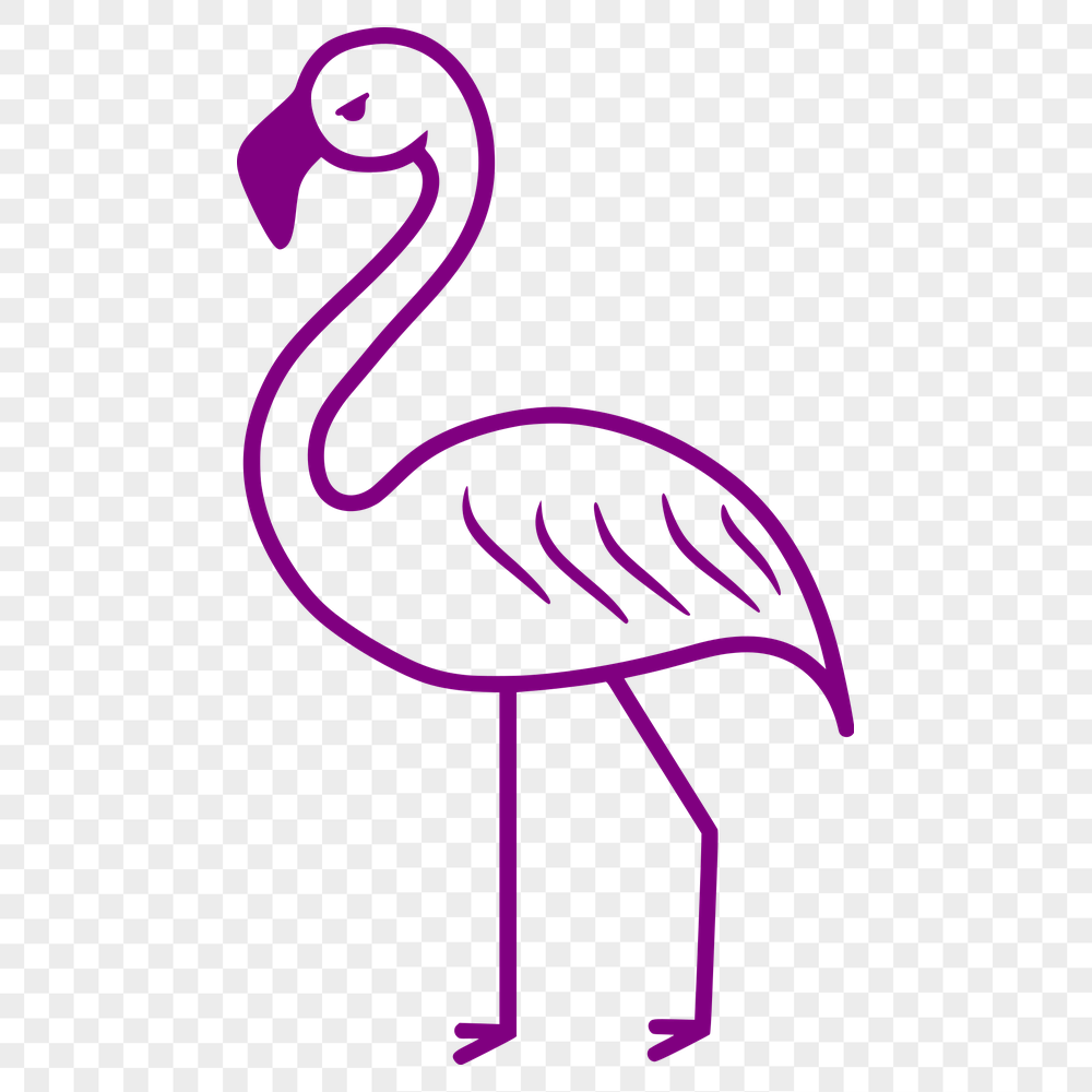 Beautiful Flamingo Clip Art