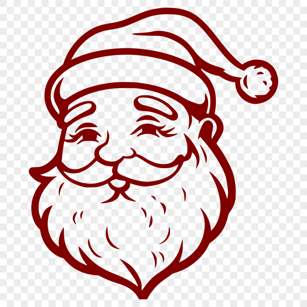 Artistic Father Christmas SVG