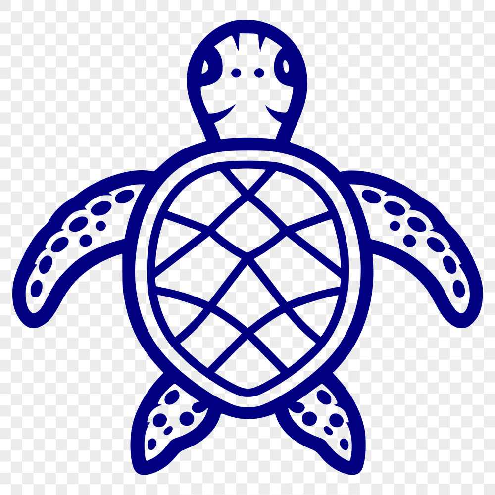 Creative Sea Turtle Vector Image