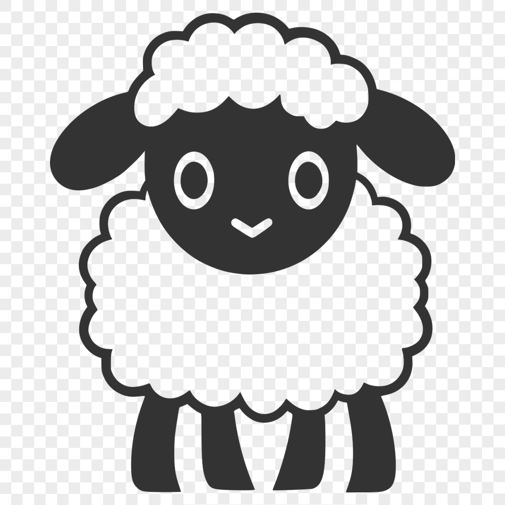 Free Creative Sheep Stencil