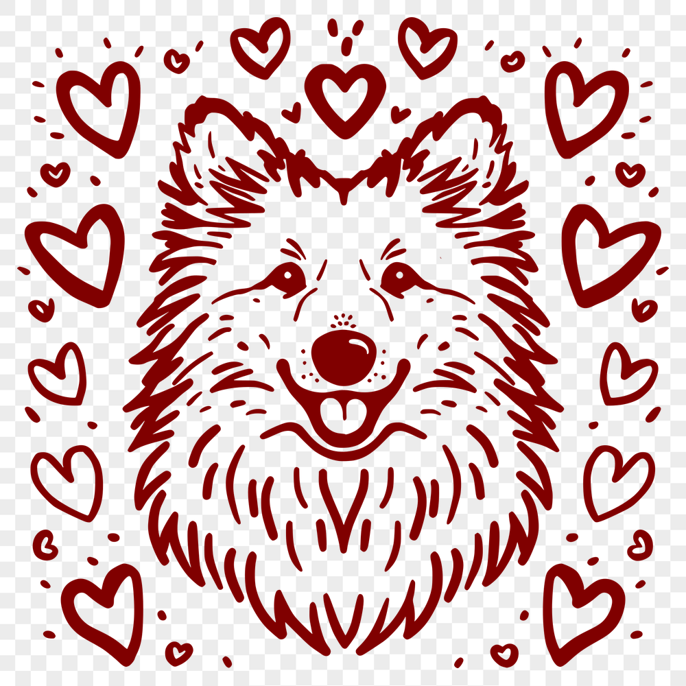 Unique Shetland Sheepdog SVG, PNG, PDF And DXF Files