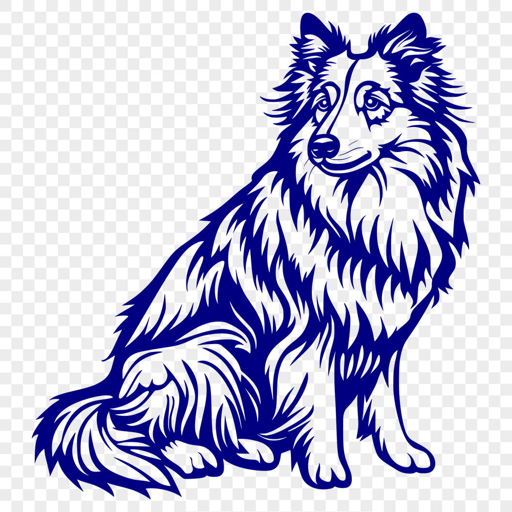 Free Stunning Shetland Sheepdog Decal