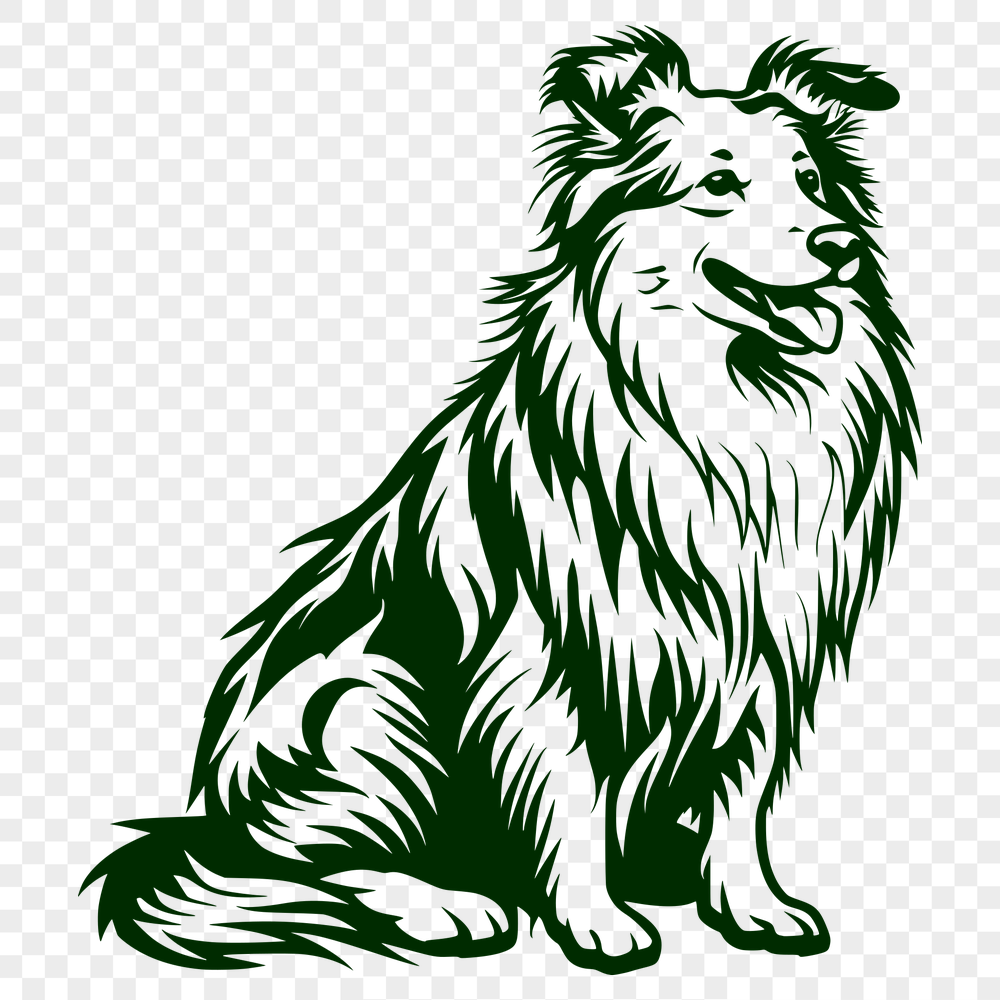 Free Shetland Sheepdog - For Glowforge Project