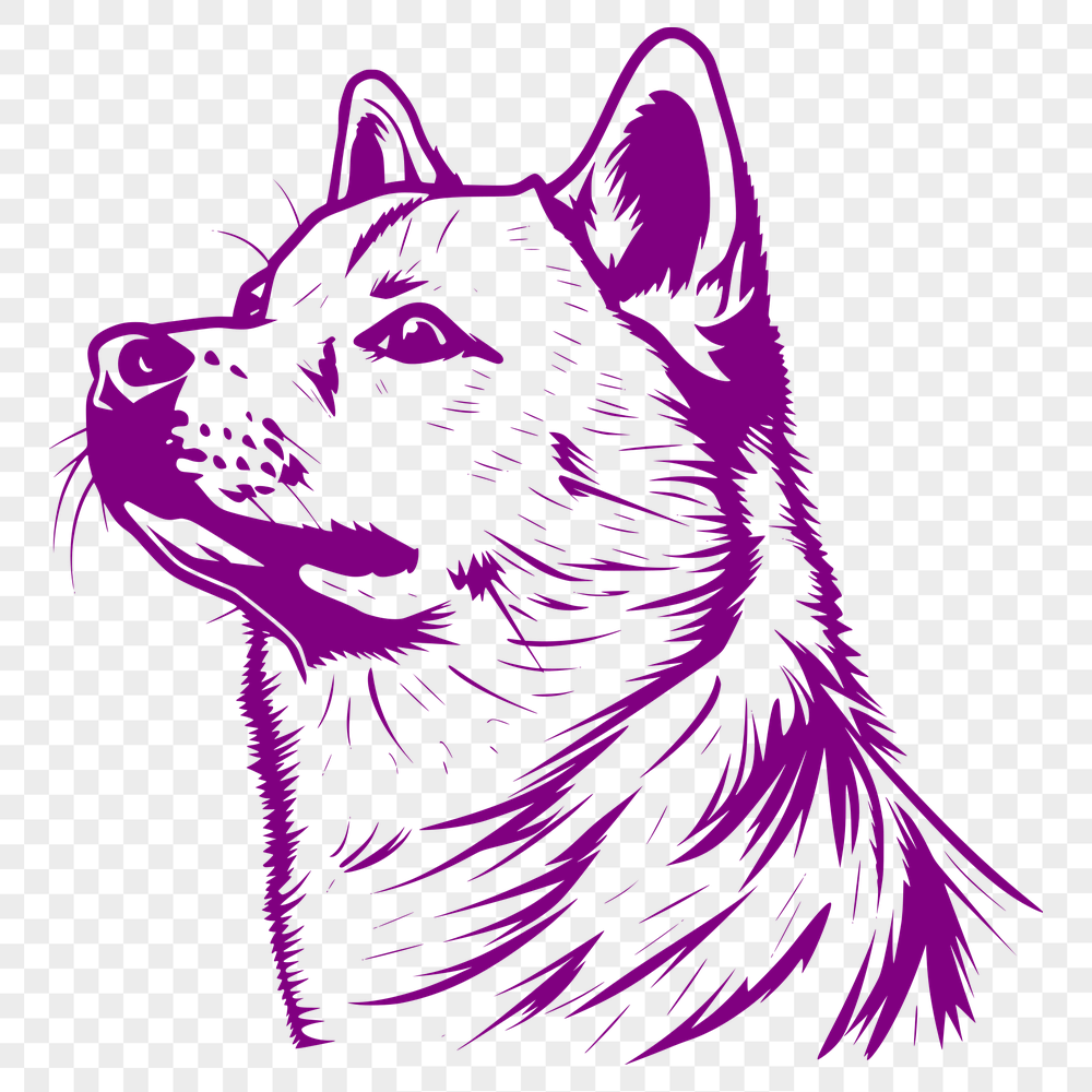 Free Unique Shiba Inu Drawing