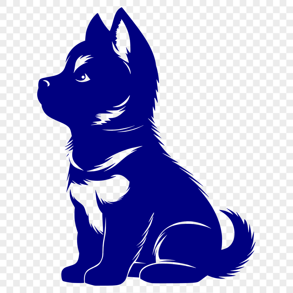 Sitting Shiba Inu Vector Image