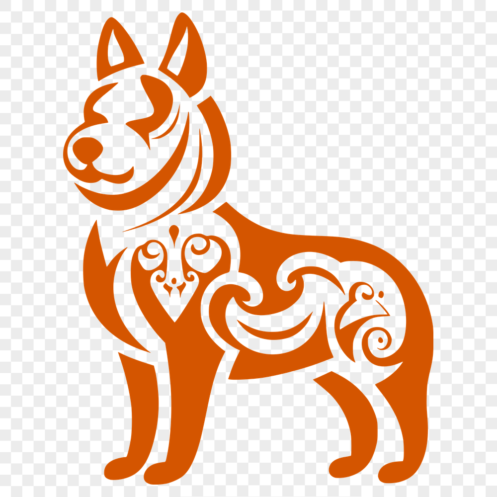 Beautiful Standing Shiba Inu PNG