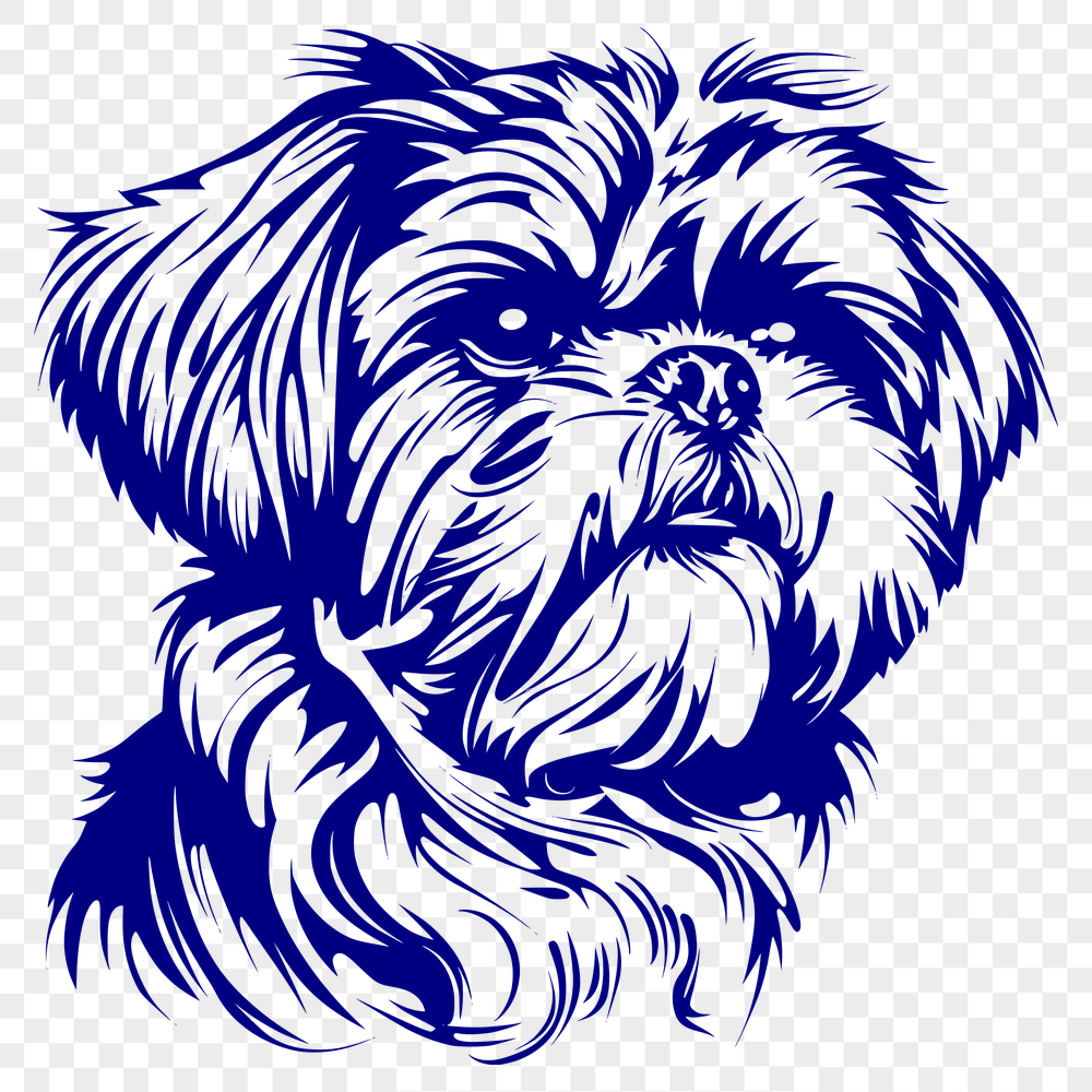 Free Shih Tzu SVG, PNG, PDF And DXF Files