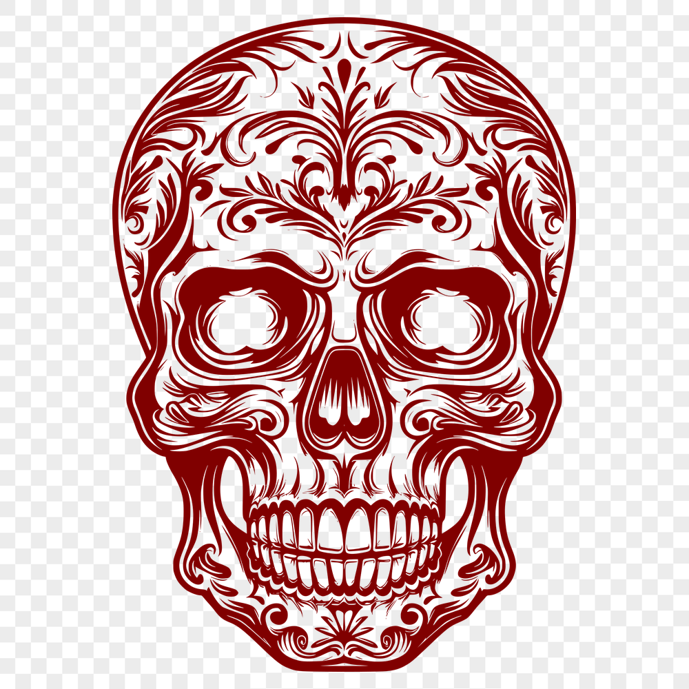 Beautiful Skull - Horror SVG