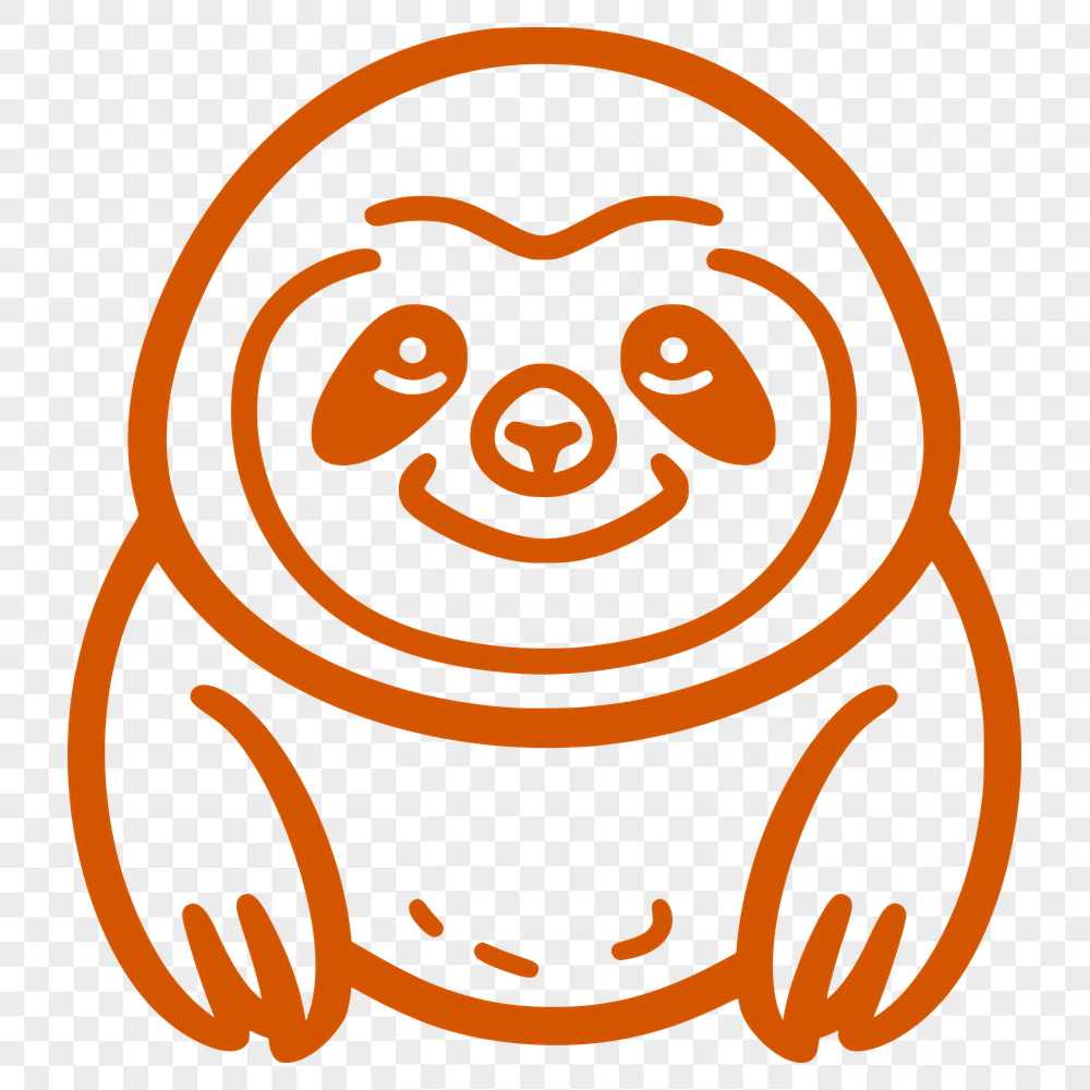 Free Stunning Sloth Drawing