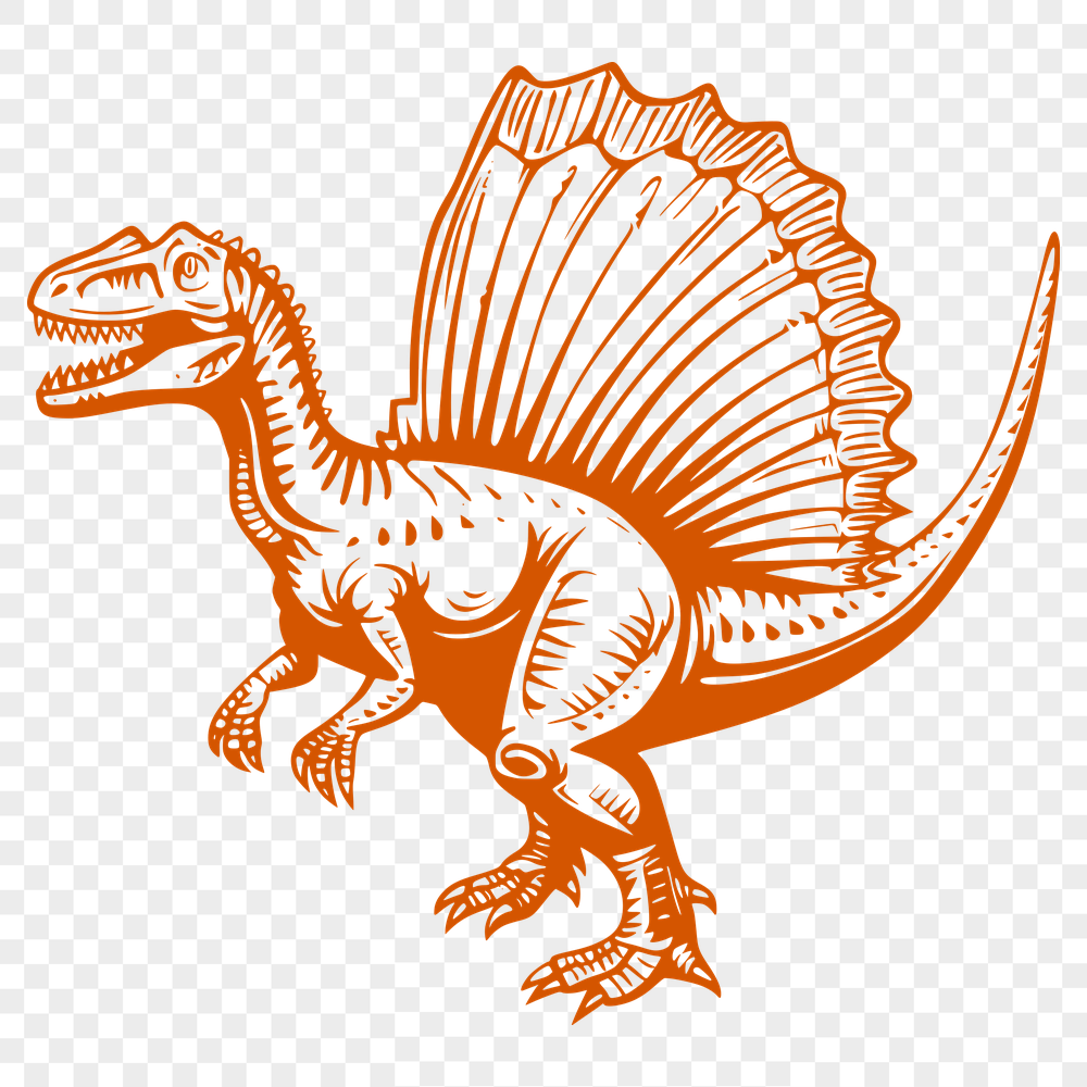 Free Unique Spinosaurus Vector Illustration