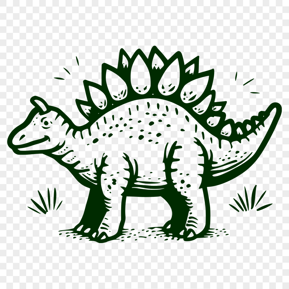 Free Unique Stegosaurus Printable Artwork