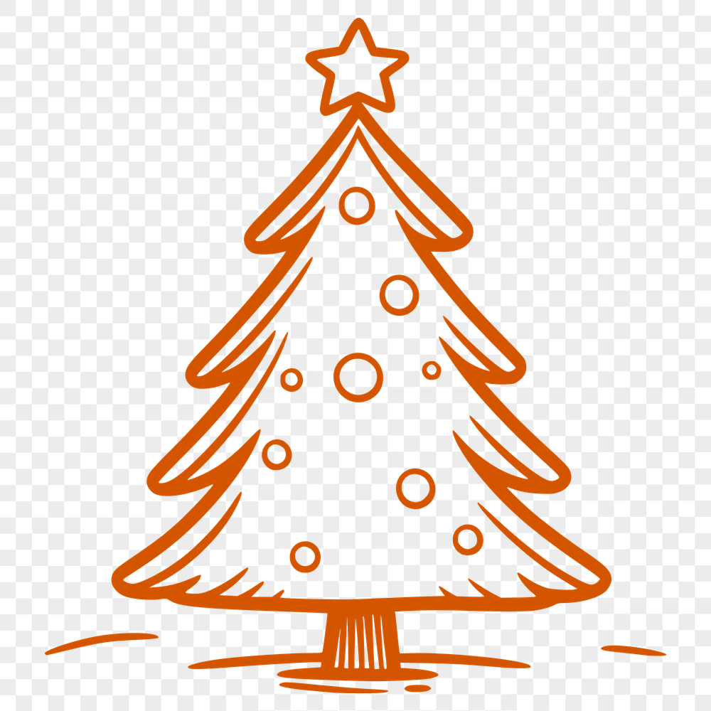 Unique Christmas Tree PNG