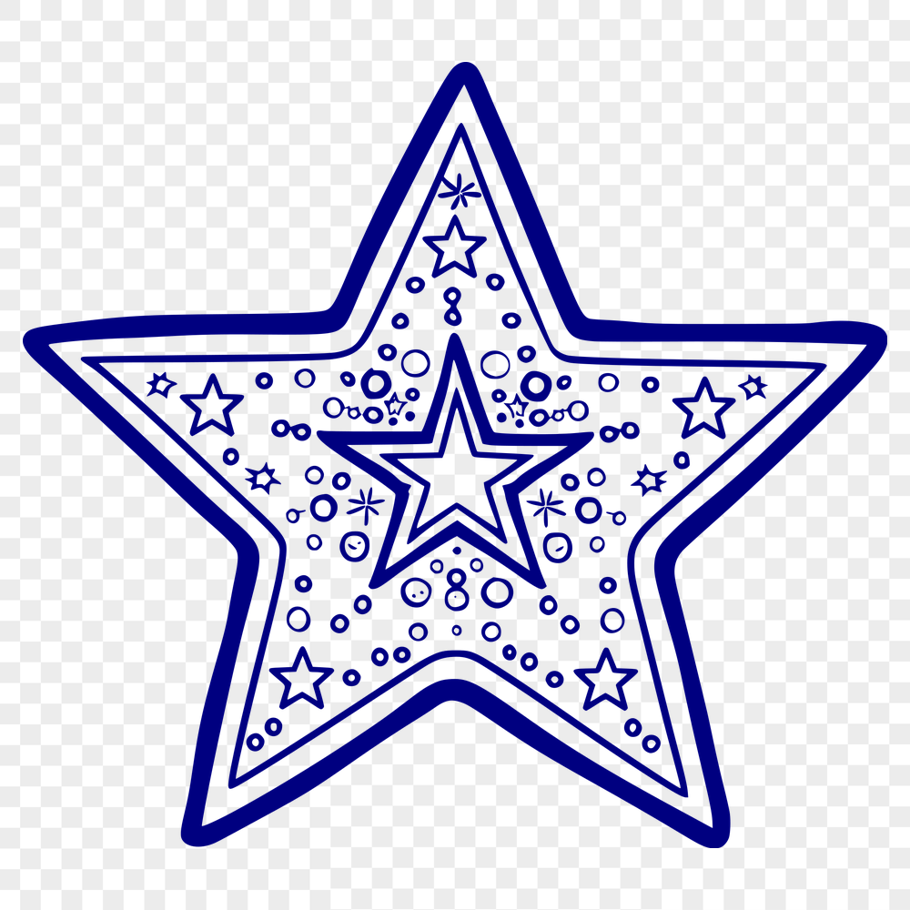 Free Unique Star Vector Art SVG - Commercial Use