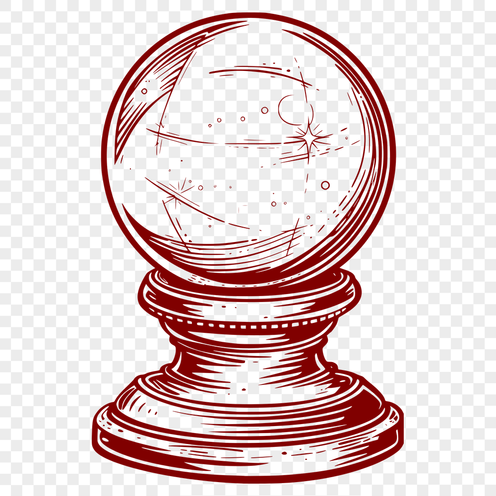 Crystal Ball SVG, PNG, PDF And DXF Files