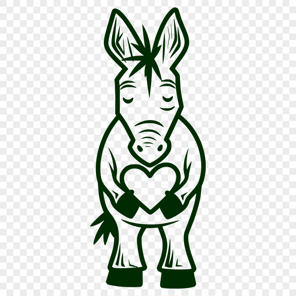 Free Unique Donkey Printable Artwork