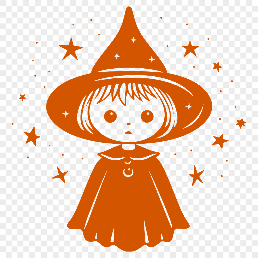 Artistic Witch Vector Image