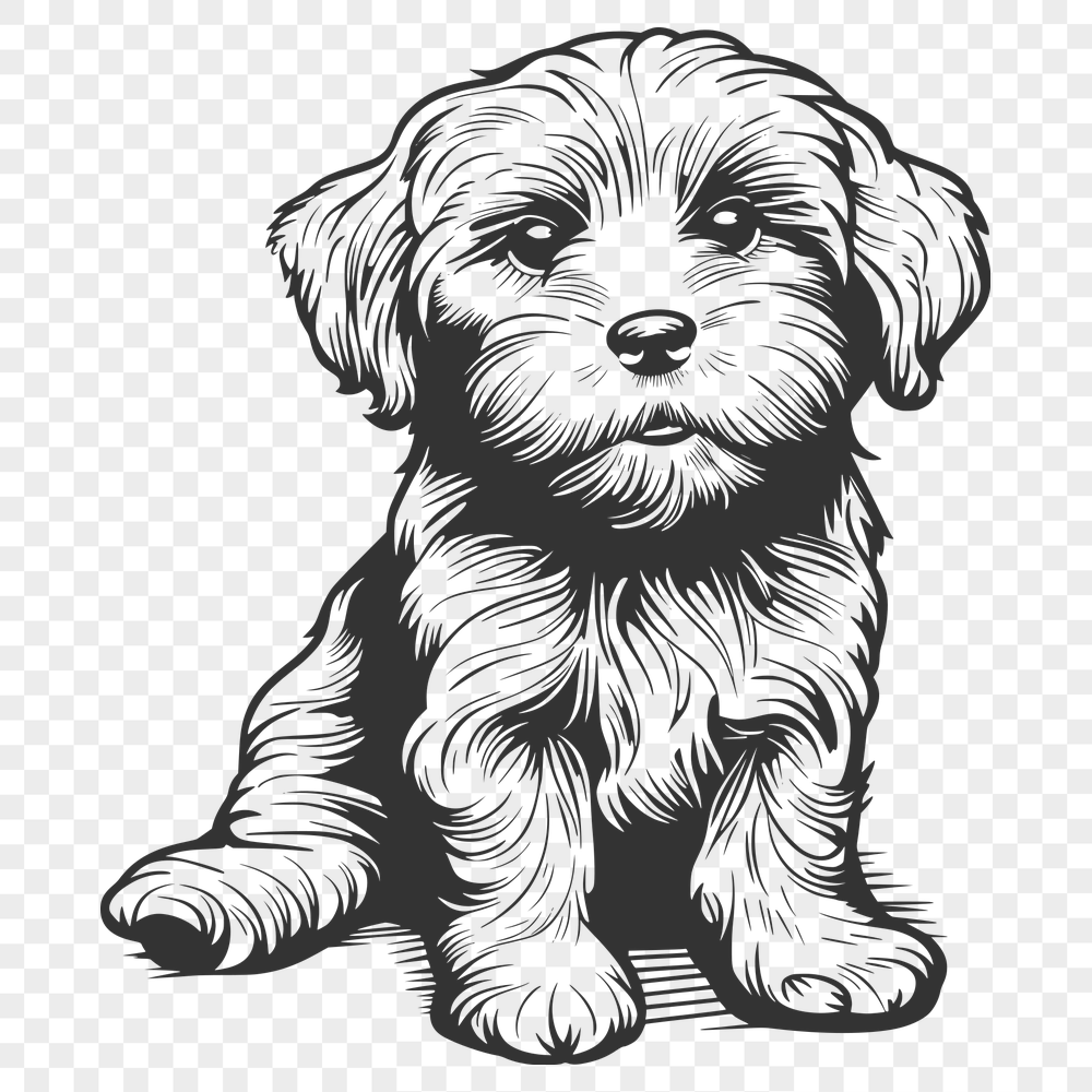 Free Artistic Havanese Clipart