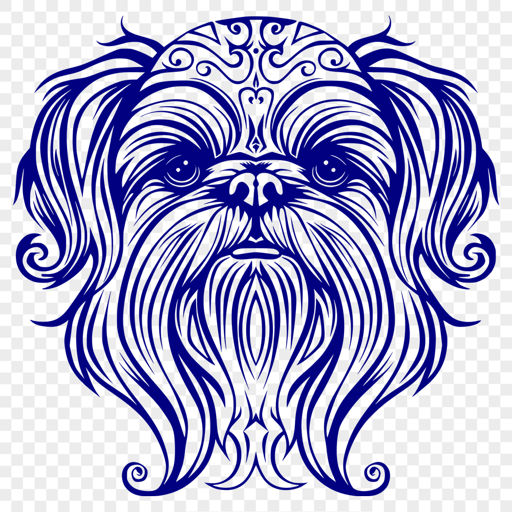 Artistic Shih Tzu Decal