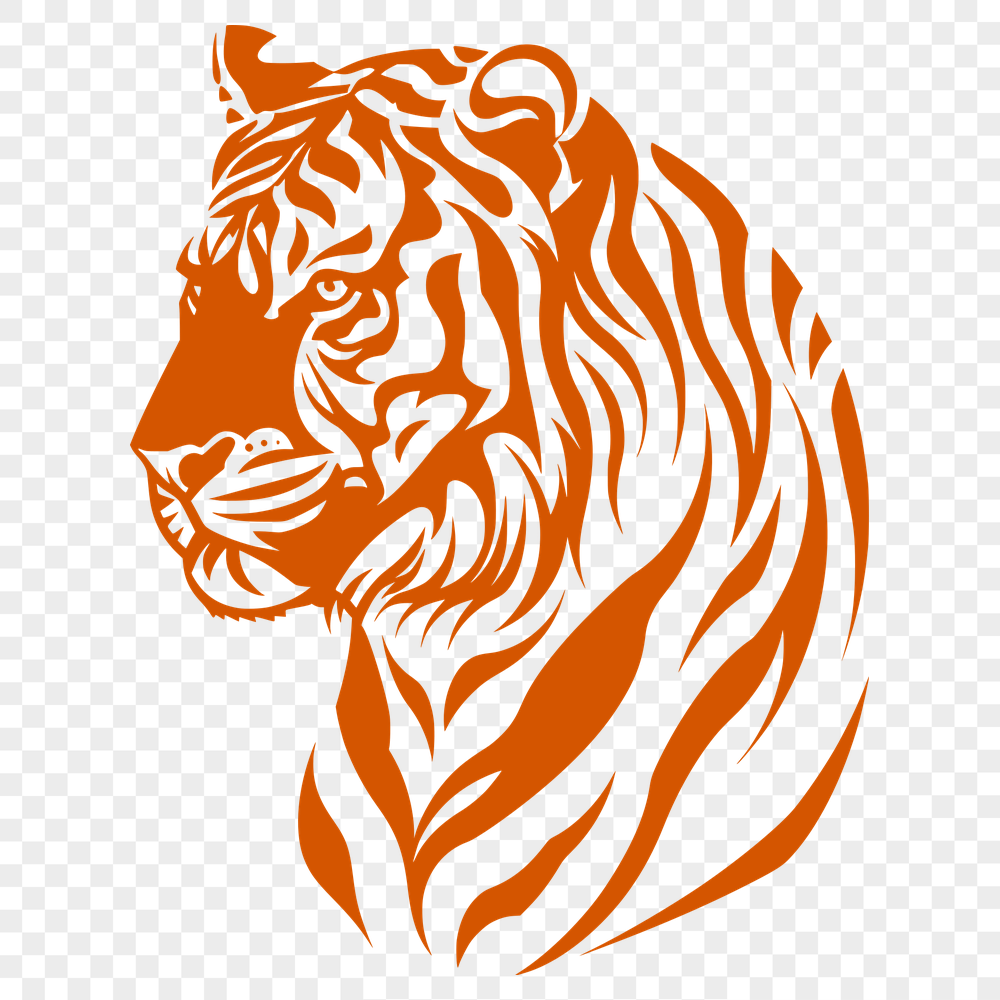 Free Beautiful Tiger Template