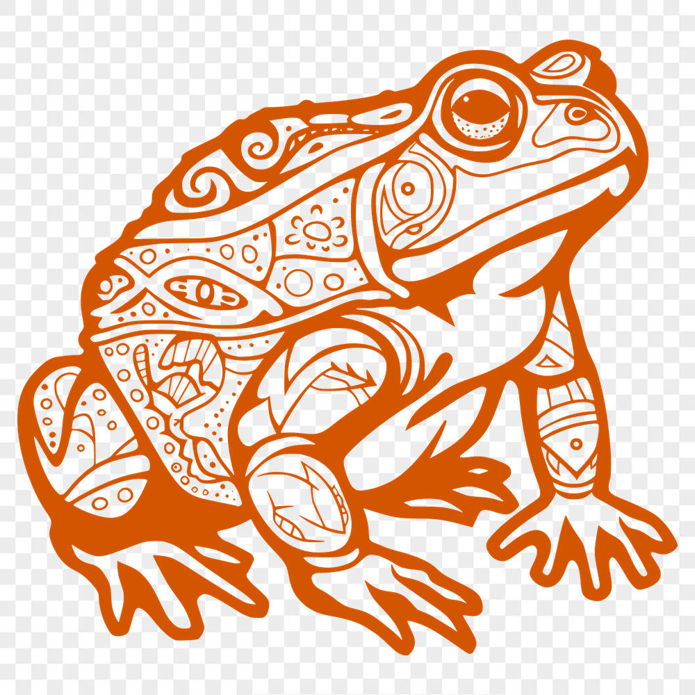 Ornate Toad SVG