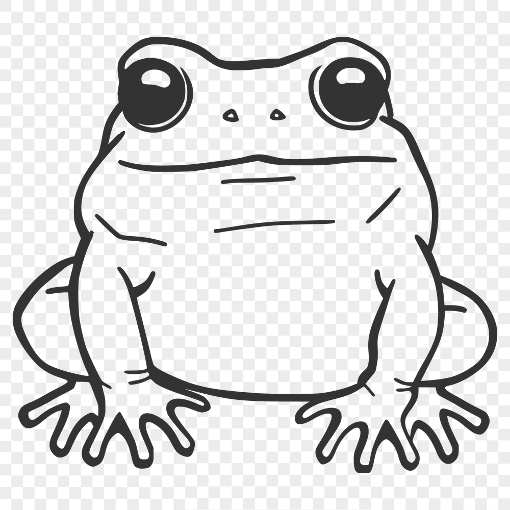 Beautiful Toad Digital Drawing