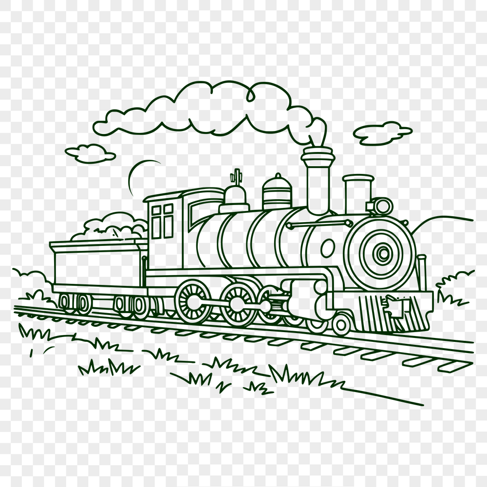 Free Free Train Printable Image