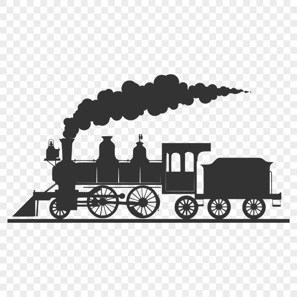 Free Beautiful Train Vector Art