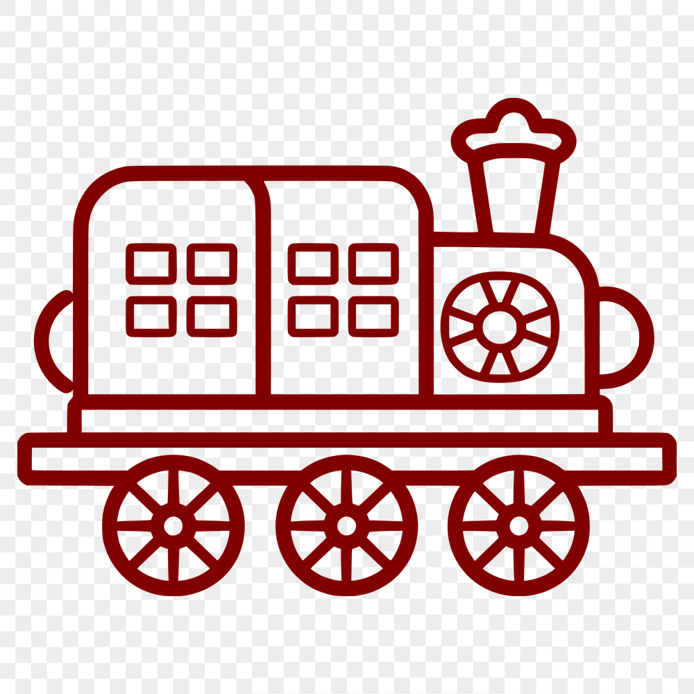 Unique Train Vector Image