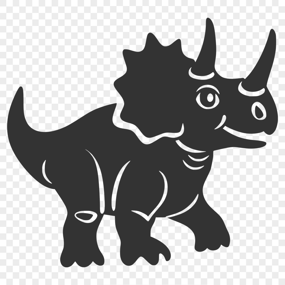 Creative Triceratops Illustration