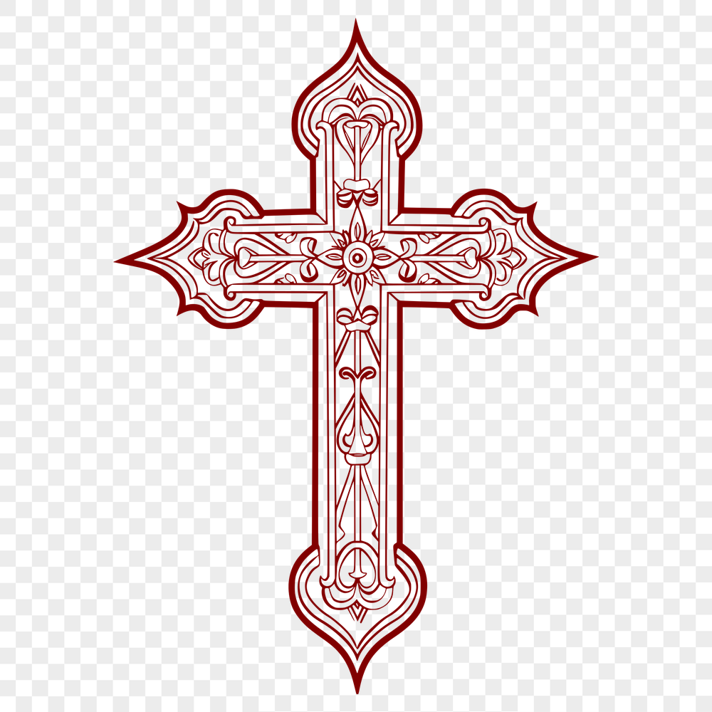 Free Unique Crucifix Illustration