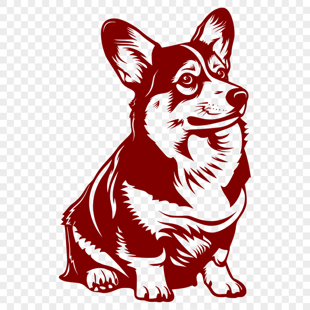 Beautiful Sitting Welsh Corgi - PDF