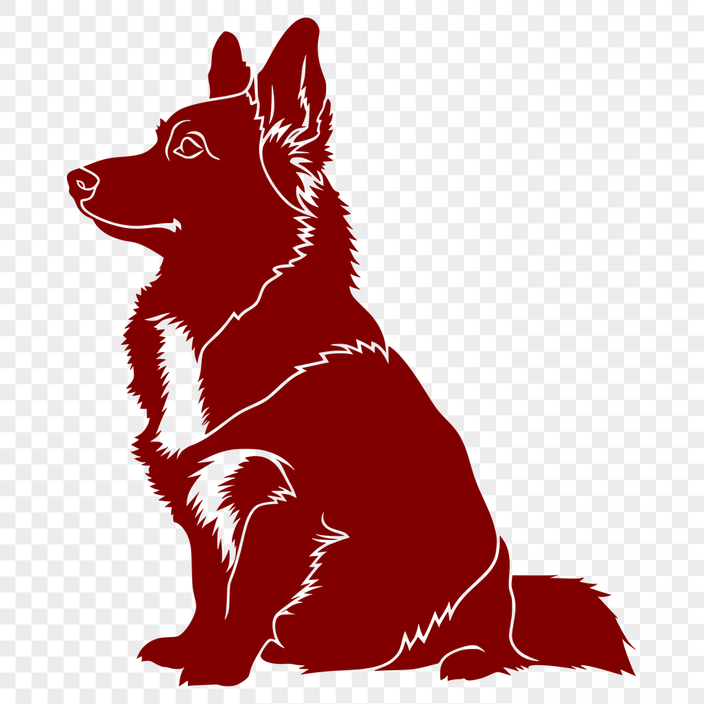 Artistic Sitting Welsh Corgi Digital Drawing