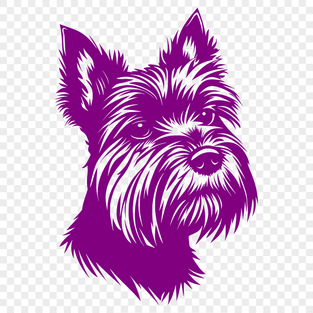 Unique Yorkshire Terrier Stencil