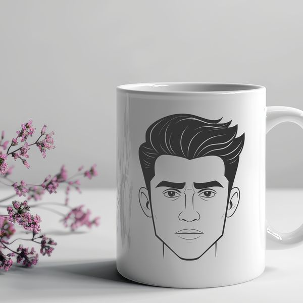 Cuttable Male Figure Design A male figure in vector format, suitable for cutting machines or stencils.