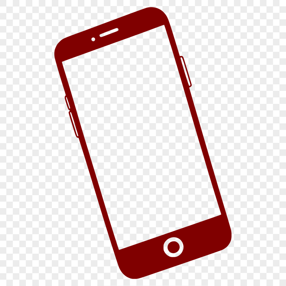 Minimalist Smartphone Graphic Design A detailed illustration of a smartphone with sleek design lines and minimalist features.