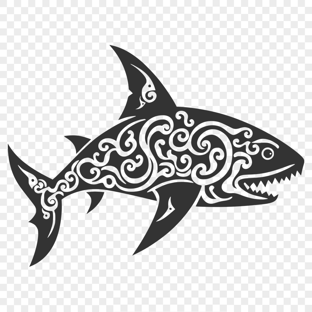 Beautiful Shark In SVG - Free Download