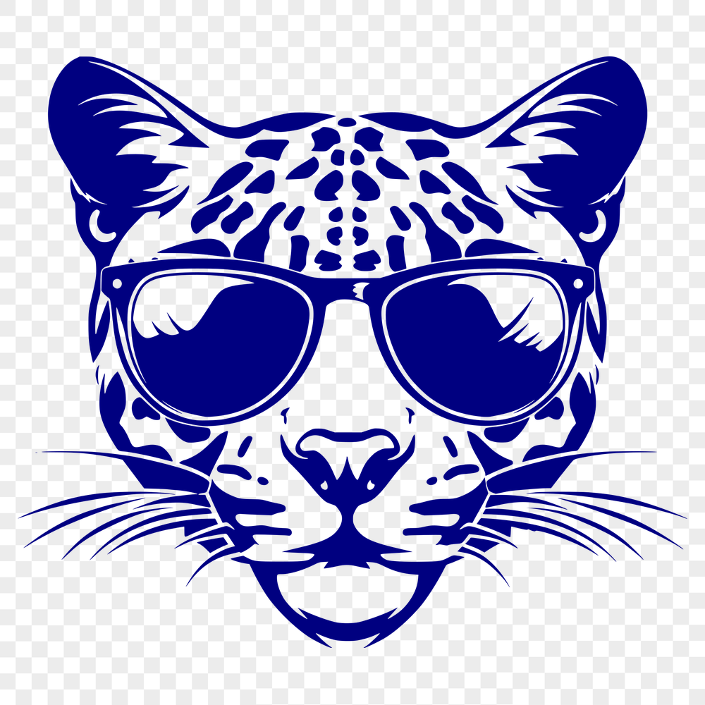 Creative Big Cat Vector Drawing