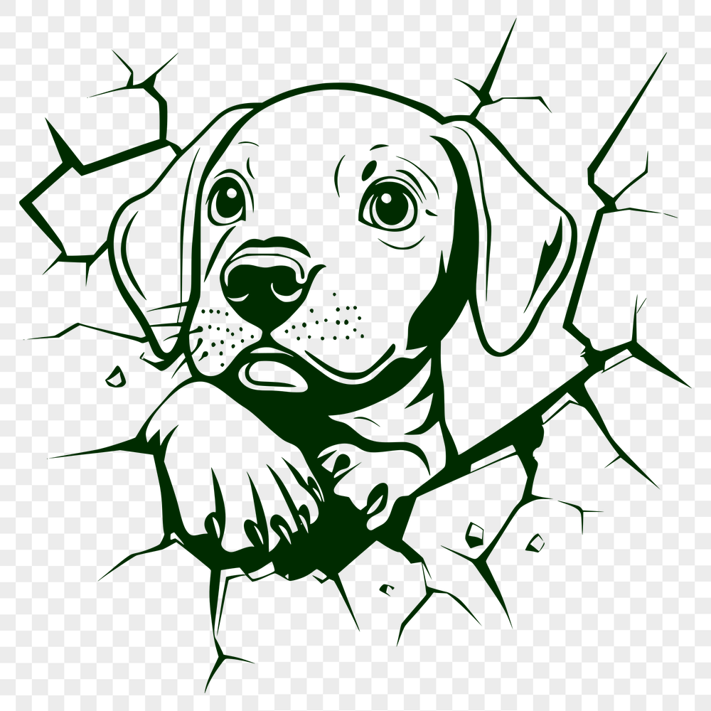 Stunning Puppy SVG - Free Commercial Use Download