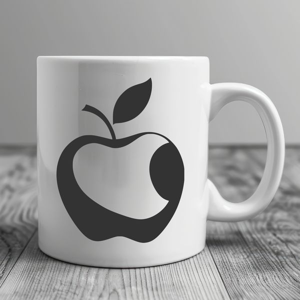 Delicious Red Apple Illustration A stylized illustration of a ripe red apple.