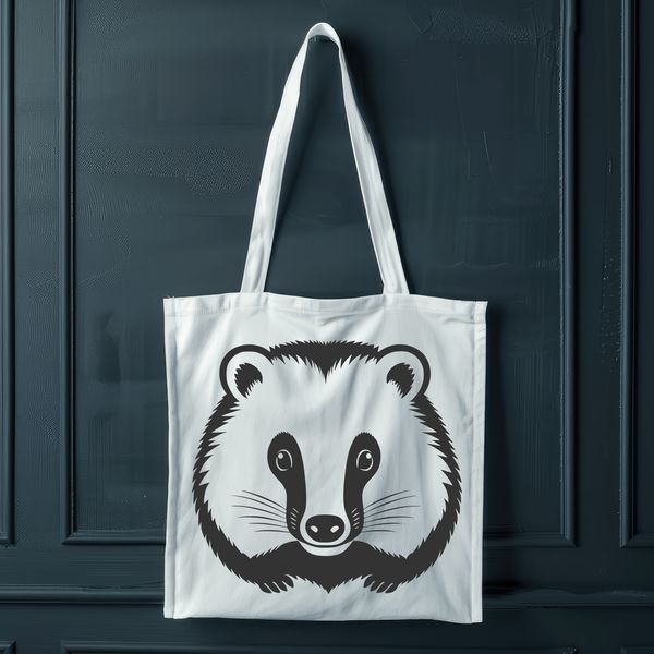 Free Vector Badger Clip Art Design Illustration of a wild badger in vector format