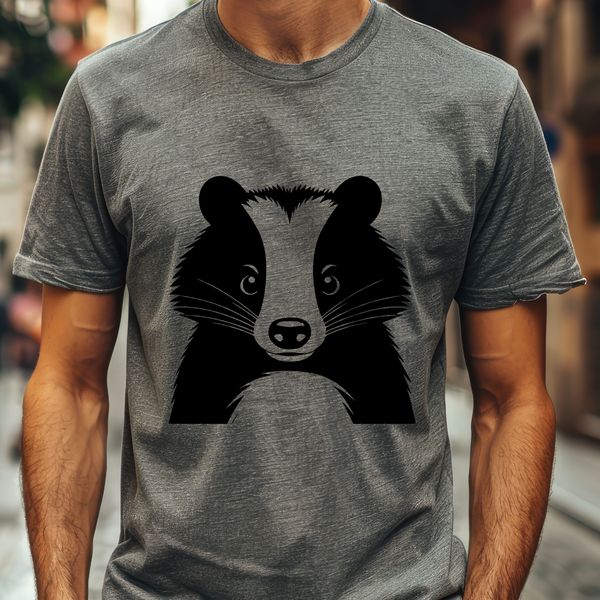 Free Vector Graphic Badger Design A vector illustration of a badger, a wild animal often found in woodlands.