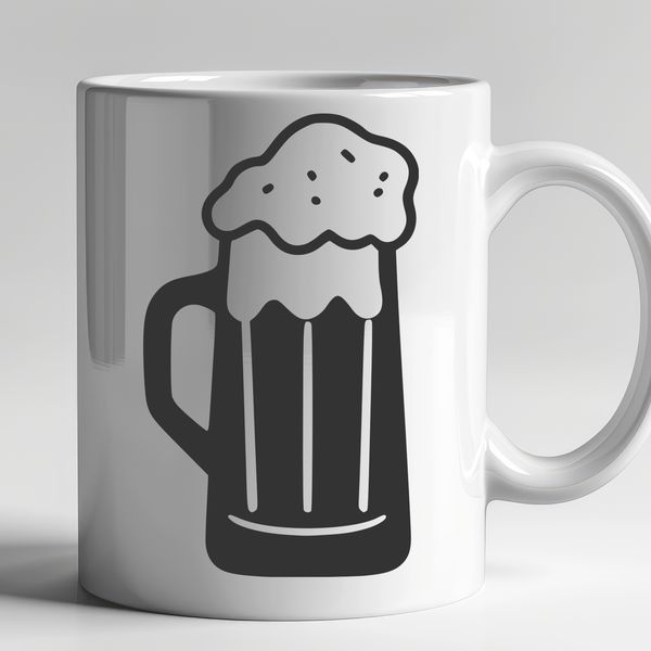 Golden Glass of Joy A digital illustration of a beer glass filled with golden liquid.