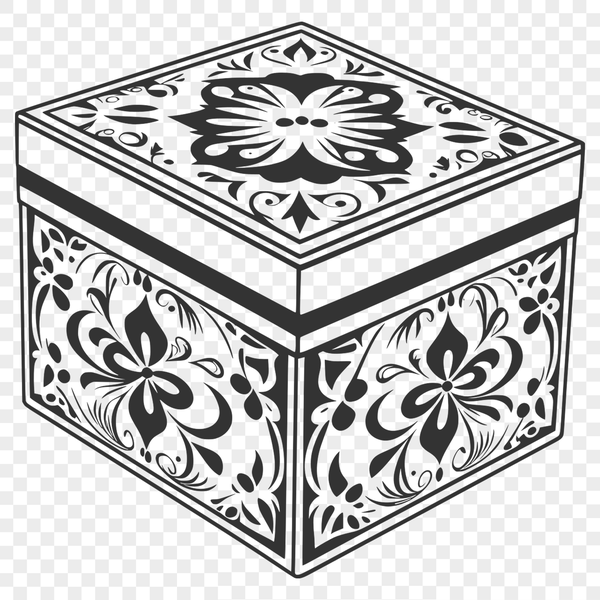 Simple Box Graphic A simple box graphic designed as an SVG file for flexible editing and scaling.