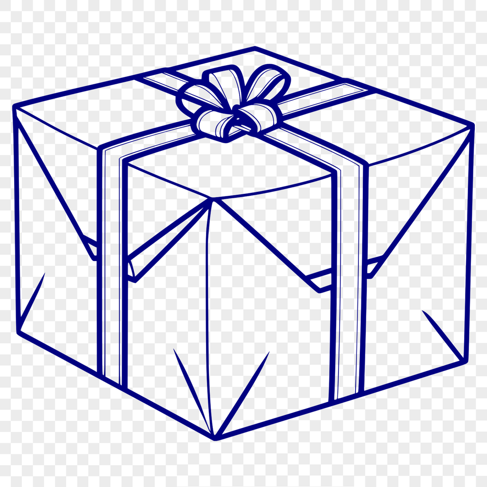 A minimalist vector illustration of a box, ideal for various design projects.